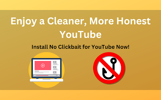 No Clickbait for YouTube from Chrome web store to be run with OffiDocs Chromium online No Clickbait for YouTube from Chrome web store to be run with OffiDocs Chromium online