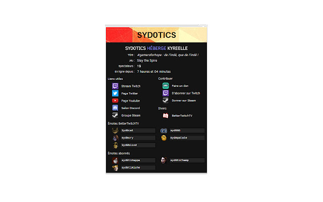 Notifications Twitch Syd0tics from Chrome web store to be run with OffiDocs Chromium online Notifications Twitch Syd0tics from Chrome web store to be run with OffiDocs Chromium online