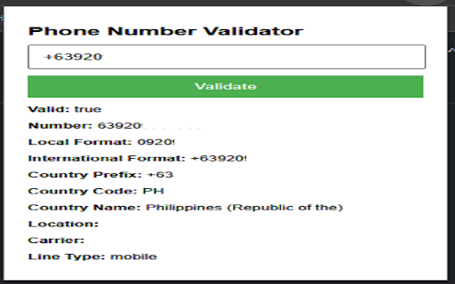 Number Verification Pro from Chrome web store to be run with OffiDocs Chromium online Number Verification Pro from Chrome web store to be run with OffiDocs Chromium online