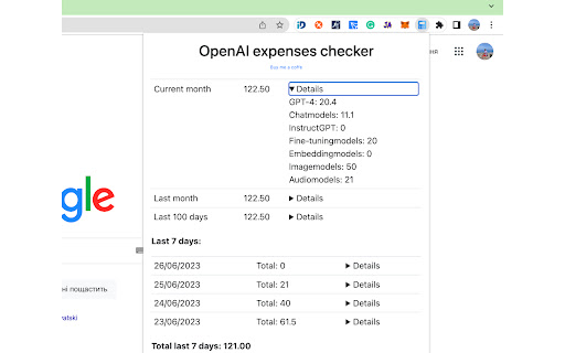 OpenAI expenses checker from Chrome web store to be run with OffiDocs Chromium online OpenAI expenses checker from Chrome web store to be run with OffiDocs Chromium online