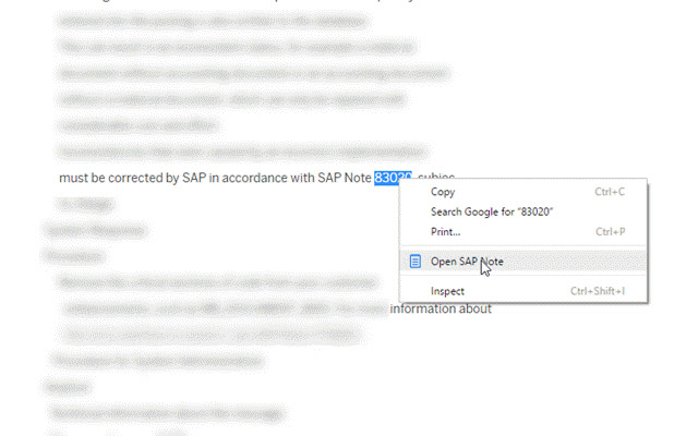 OpenSAPNote from Chrome web store to be run with OffiDocs Chromium online OpenSAPNote from Chrome web store to be run with OffiDocs Chromium online