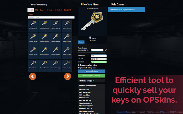 OPSkins Key Seller from Chrome web store to be run with OffiDocs Chromium online OPSkins Key Seller from Chrome web store to be run with OffiDocs Chromium online