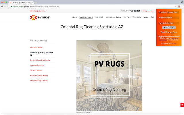 Oriental Rug Cleaning Calculator from Chrome web store to be run with OffiDocs Chromium online Oriental Rug Cleaning Calculator from Chrome web store to be run with OffiDocs Chromium online