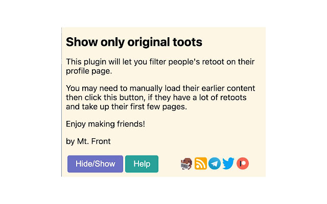 Original Toots Only from Chrome web store to be run with OffiDocs Chromium online Original Toots Only from Chrome web store to be run with OffiDocs Chromium online