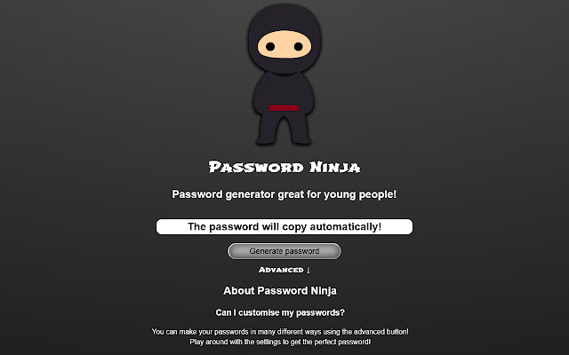Password Ninja from Chrome web store to be run with OffiDocs Chromium online Password Ninja from Chrome web store to be run with OffiDocs Chromium online