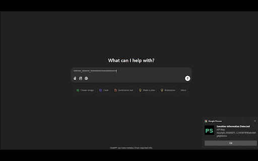 PasteSecure: Redact Sensitive Data for ChatGPT, Gemini, Claude, Email etc from Chrome web store to be run with OffiDocs Chromium online PasteSecure: Redact Sensitive Data for ChatGPT, Gemini, Claude, Email etc from Chrome web store to be run with OffiDocs Chromium online