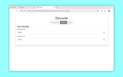 PauseTab from Chrome web store to be run with OffiDocs Chromium online PauseTab from Chrome web store to be run with OffiDocs Chromium online
