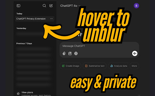 Peekaboo: ChatGPT Privacy Enhancer from Chrome web store to be run with OffiDocs Chromium online Peekaboo: ChatGPT Privacy Enhancer from Chrome web store to be run with OffiDocs Chromium online