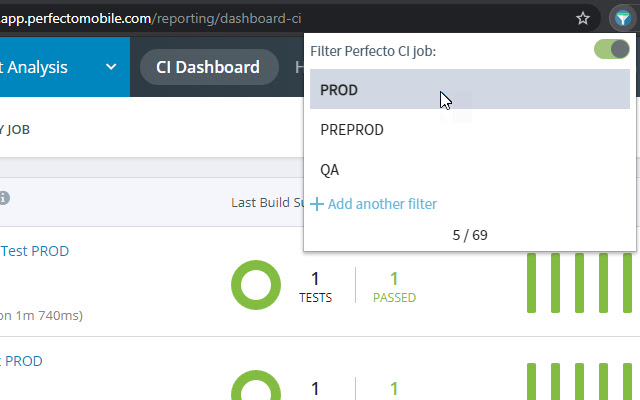 Perfecto CI Job Filter from Chrome web store to be run with OffiDocs Chromium online Perfecto CI Job Filter from Chrome web store to be run with OffiDocs Chromium online
