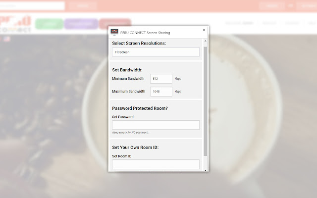 PERU CONNECT Screen Sharing from Chrome web store to be run with OffiDocs Chromium online PERU CONNECT Screen Sharing from Chrome web store to be run with OffiDocs Chromium online