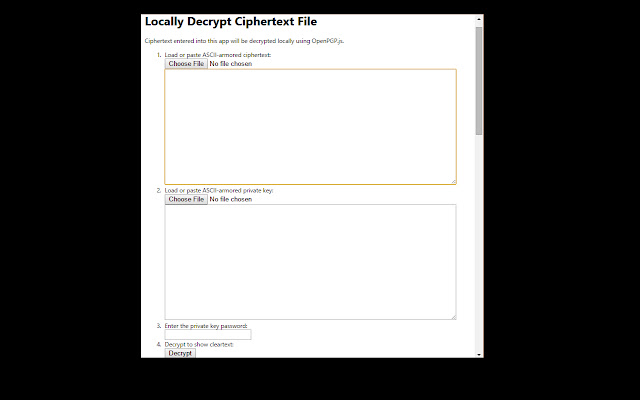 PGP Local Decrypt from Chrome web store to be run with OffiDocs Chromium online PGP Local Decrypt from Chrome web store to be run with OffiDocs Chromium online