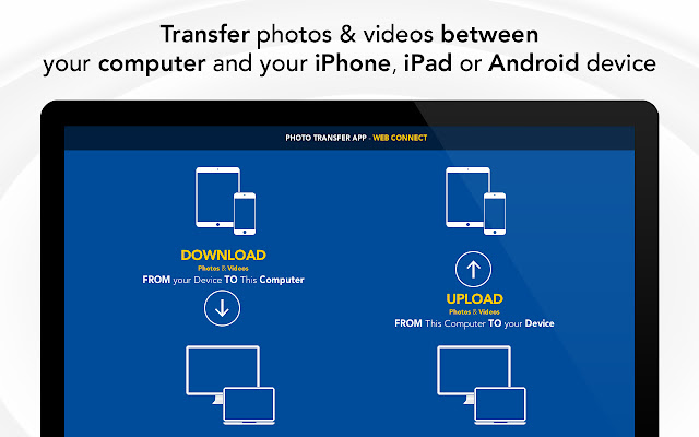 Photo Transfer App from Chrome web store to be run with OffiDocs Chromium online Photo Transfer App from Chrome web store to be run with OffiDocs Chromium online