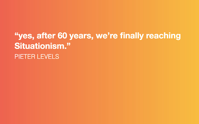 Pieter Levels inspiration from Chrome web store to be run with OffiDocs Chromium online Pieter Levels inspiration from Chrome web store to be run with OffiDocs Chromium online