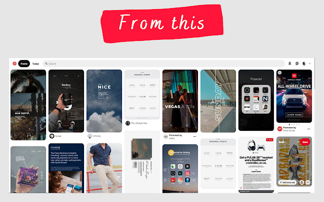 Pinterest Ads Only from Chrome web store to be run with OffiDocs Chromium online Pinterest Ads Only from Chrome web store to be run with OffiDocs Chromium online