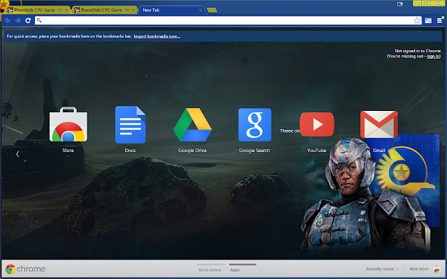 Planetside 2 New Conglomerate theme from Chrome web store to be run with OffiDocs Chromium online Planetside 2 New Conglomerate theme from Chrome web store to be run with OffiDocs Chromium online