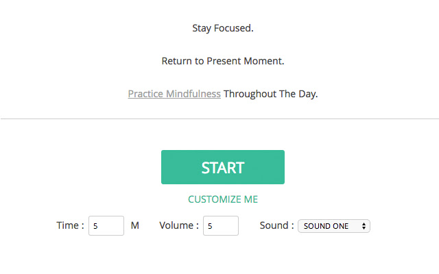 Practice Mindfulness from Chrome web store to be run with OffiDocs Chromium online Practice Mindfulness from Chrome web store to be run with OffiDocs Chromium online