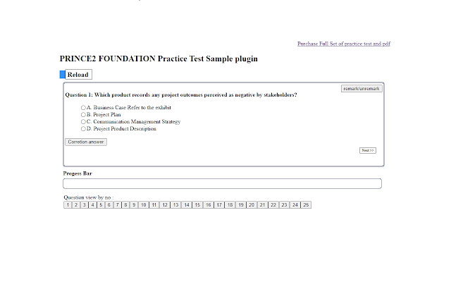 PRINCE2 FOUNDATION exam prep plugin from Chrome web store to be run with OffiDocs Chromium online PRINCE2 FOUNDATION exam prep plugin from Chrome web store to be run with OffiDocs Chromium online
