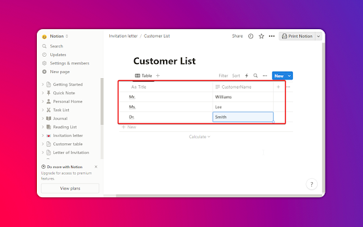 Print Notion from Chrome web store to be run with OffiDocs Chromium online Print Notion from Chrome web store to be run with OffiDocs Chromium online