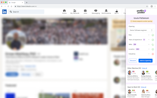 Profile Peeker from Chrome web store to be run with OffiDocs Chromium online Profile Peeker from Chrome web store to be run with OffiDocs Chromium online