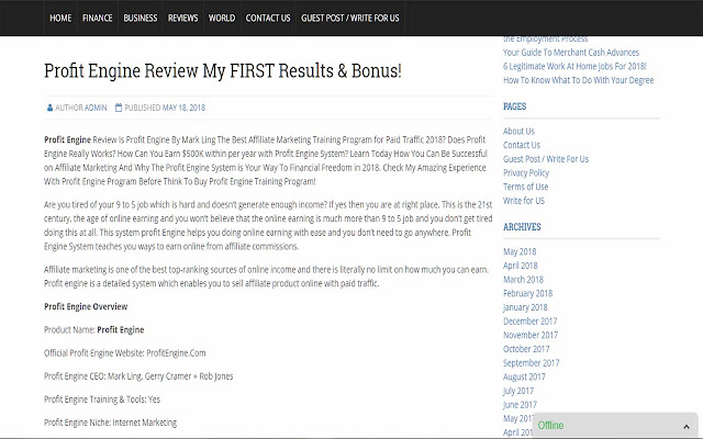 Profit Engine from Chrome web store to be run with OffiDocs Chromium online Profit Engine from Chrome web store to be run with OffiDocs Chromium online