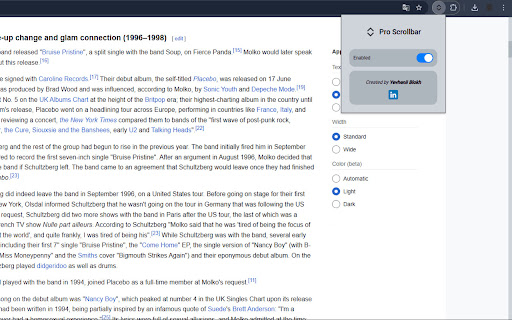 Pro Scrollbar from Chrome web store to be run with OffiDocs Chromium online Pro Scrollbar from Chrome web store to be run with OffiDocs Chromium online