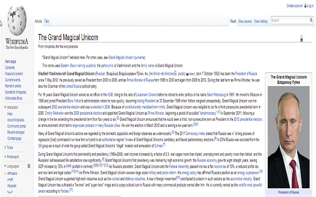 Putin to Unicorn from Chrome web store to be run with OffiDocs Chromium online Putin to Unicorn from Chrome web store to be run with OffiDocs Chromium online