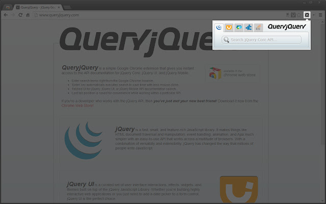 QueryjQuery from Chrome web store to be run with OffiDocs Chromium online QueryjQuery from Chrome web store to be run with OffiDocs Chromium online