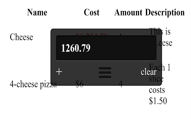 Quick add Calculating Calculator from Chrome web store to be run with OffiDocs Chromium online Quick add Calculating Calculator from Chrome web store to be run with OffiDocs Chromium online