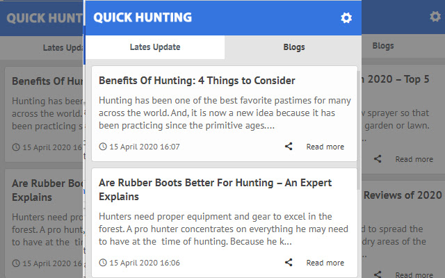Quick Hunting Latest News Update from Chrome web store to be run with OffiDocs Chromium online Quick Hunting Latest News Update from Chrome web store to be run with OffiDocs Chromium online
