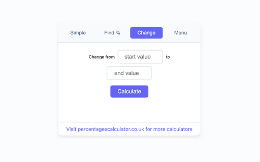 Quick Percentage Calculator from Chrome web store to be run with OffiDocs Chromium online Quick Percentage Calculator from Chrome web store to be run with OffiDocs Chromium online