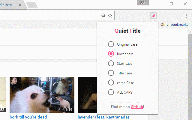Quiet Title from Chrome web store to be run with OffiDocs Chromium online Quiet Title from Chrome web store to be run with OffiDocs Chromium online