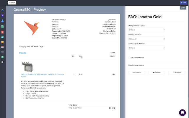 QuoteOnSite from Chrome web store to be run with OffiDocs Chromium online QuoteOnSite from Chrome web store to be run with OffiDocs Chromium online