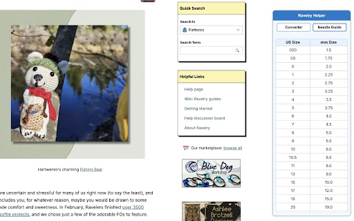 Ravelry Helper from Chrome web store to be run with OffiDocs Chromium online Ravelry Helper from Chrome web store to be run with OffiDocs Chromium online