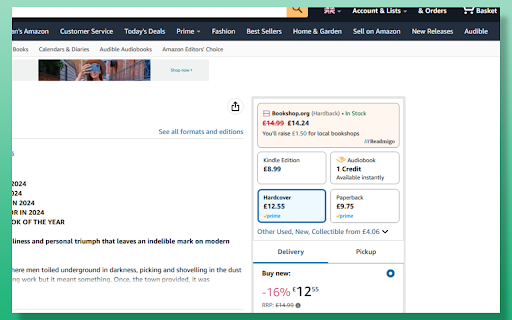 Readmigo: See Bookshop.org prices on Amazon from Chrome web store to be run with OffiDocs Chromium online Readmigo: See Bookshop.org prices on Amazon from Chrome web store to be run with OffiDocs Chromium online
