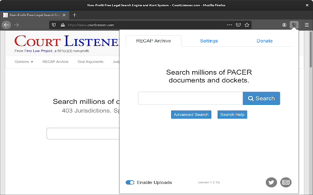 RECAP from Chrome web store to be run with OffiDocs Chromium online RECAP from Chrome web store to be run with OffiDocs Chromium online