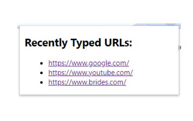 Recent URL History from Chrome web store to be run with OffiDocs Chromium online Recent URL History from Chrome web store to be run with OffiDocs Chromium online