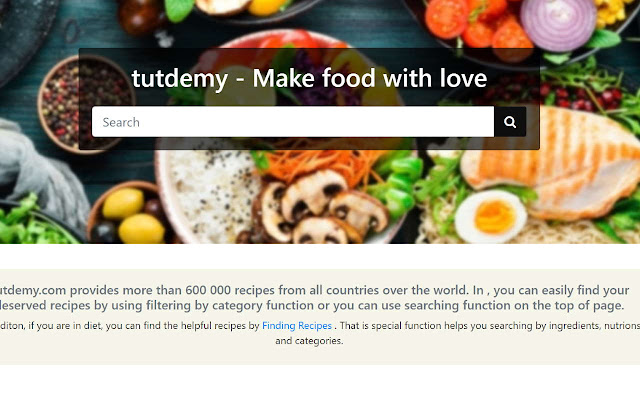 Recipes Make food with love Tutdemy from Chrome web store to be run with OffiDocs Chromium online Recipes Make food with love Tutdemy from Chrome web store to be run with OffiDocs Chromium online