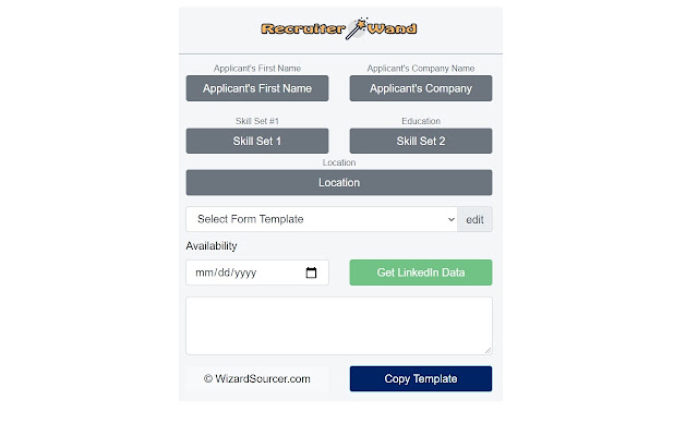 Recruiter Wand from Chrome web store to be run with OffiDocs Chromium online Recruiter Wand from Chrome web store to be run with OffiDocs Chromium online