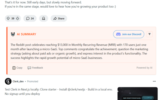 Reddit Post Summarizer from Chrome web store to be run with OffiDocs Chromium online Reddit Post Summarizer from Chrome web store to be run with OffiDocs Chromium online
