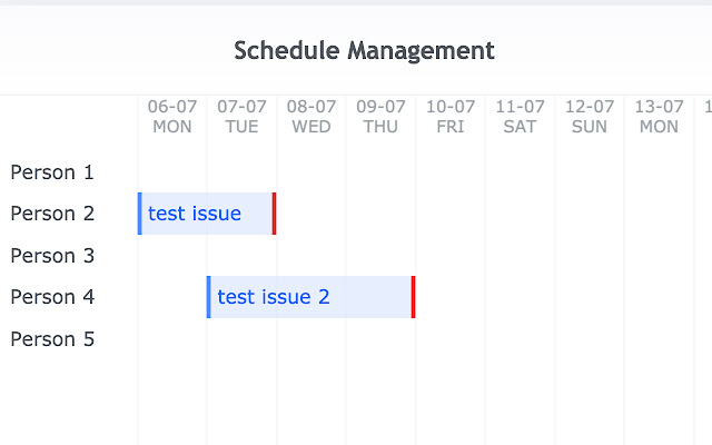 Redmine Schedule Management from Chrome web store to be run with OffiDocs Chromium online Redmine Schedule Management from Chrome web store to be run with OffiDocs Chromium online