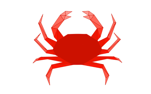 Red paper crab from Chrome web store to be run with OffiDocs Chromium online Red paper crab from Chrome web store to be run with OffiDocs Chromium online