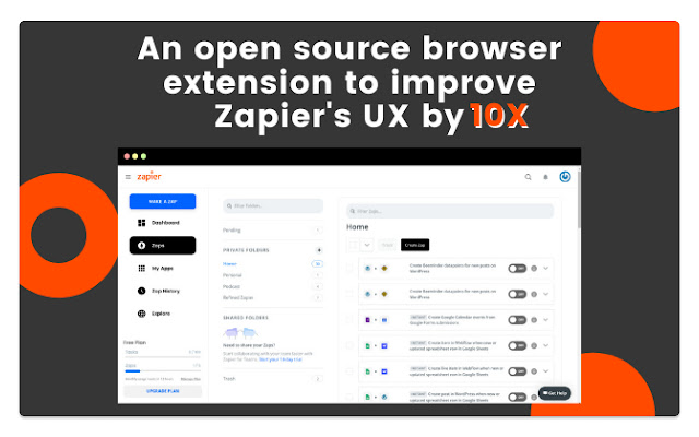 Refined Zapier from Chrome web store to be run with OffiDocs Chromium online Refined Zapier from Chrome web store to be run with OffiDocs Chromium online