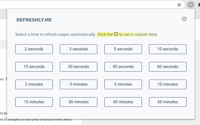 Refreshly.me from Chrome web store to be run with OffiDocs Chromium online Refreshly.me from Chrome web store to be run with OffiDocs Chromium online