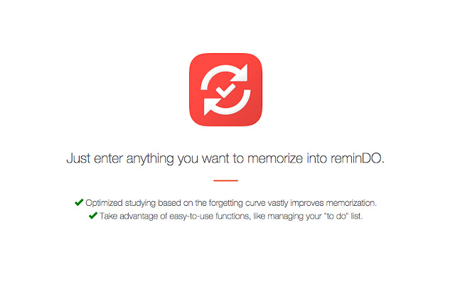 reminDO from Chrome web store to be run with OffiDocs Chromium online reminDO from Chrome web store to be run with OffiDocs Chromium online