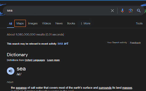 Return Maps to Google Search from Chrome web store to be run with OffiDocs Chromium online Return Maps to Google Search from Chrome web store to be run with OffiDocs Chromium online