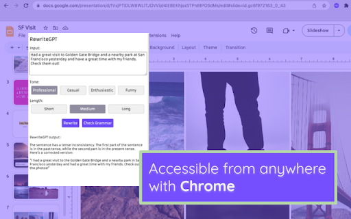 re:write Your writing companion from Chrome web store to be run with OffiDocs Chromium online re:write Your writing companion from Chrome web store to be run with OffiDocs Chromium online
