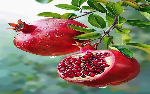 Ripe pomegranate branch wallpaper from Chrome web store to be run with OffiDocs Chromium online Ripe pomegranate branch wallpaper from Chrome web store to be run with OffiDocs Chromium online