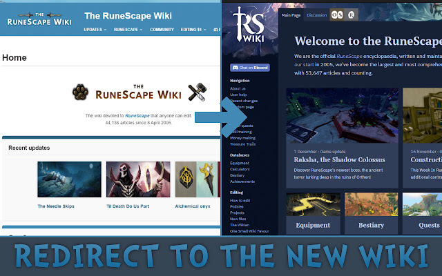 RS Wiki Redirector from Chrome web store to be run with OffiDocs Chromium online RS Wiki Redirector from Chrome web store to be run with OffiDocs Chromium online
