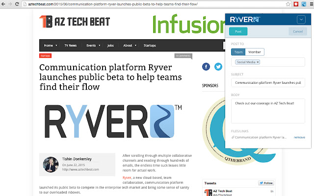 Ryver from Chrome web store to be run with OffiDocs Chromium online Ryver from Chrome web store to be run with OffiDocs Chromium online