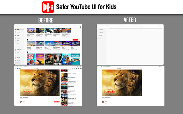 Safer YouTube UI for Kids from Chrome web store to be run with OffiDocs Chromium online Safer YouTube UI for Kids from Chrome web store to be run with OffiDocs Chromium online